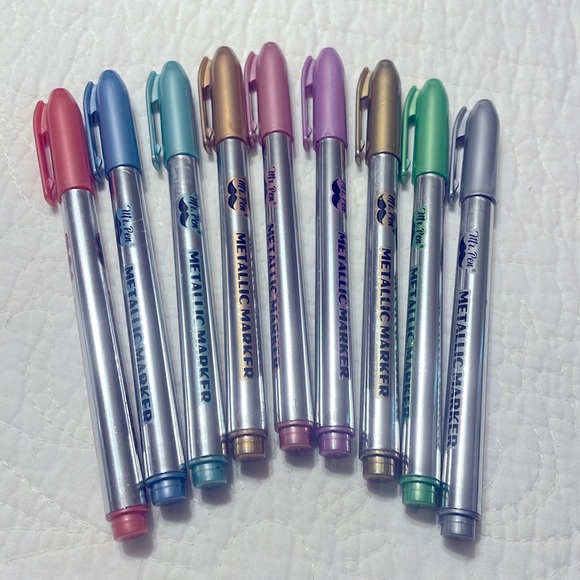 Mr. Pen- Metallic Paint Markers,9 Colors, Metallic Markers/Metallic Pens - Picture 1 of 4